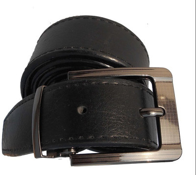 

P&E Men Formal Black Artificial Leather Belt