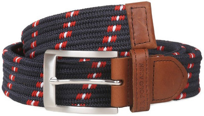 

U.S. Polo Assn Men Casual Blue Genuine Leather Belt, Navy