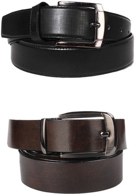 

Lenin Men Casual Black Genuine Leather Belt