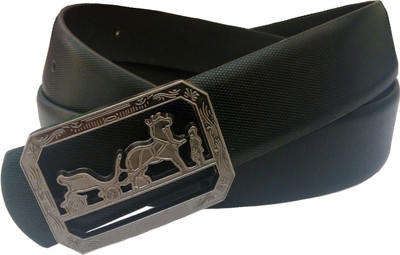 

Justclickfashion Men Casual, Party, Formal Black Genuine Leather Belt