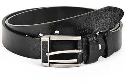 

Buckle Up Men Formal Black Genuine Leather Belt