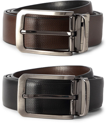

Peter England Men Black Artificial Leather Belt
