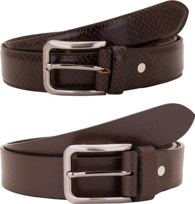 

Valbone Men Formal Brown Genuine Leather Belt