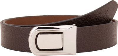 

Valbone Men Casual Brown Genuine Leather Belt, Dark brown
