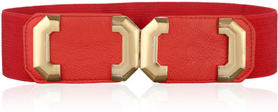 

Calvino Women Casual, Formal Red Artificial Leather Belt