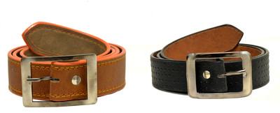 

Tiwari Collection Men Brown Artificial Leather Belt, Black;brown