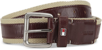 

Tommy Hilfiger Men Brown, Beige Belt, Ecru+cognac