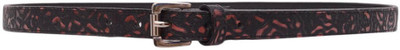

Snoby Women Casual Black Synthetic Belt, Black & brown