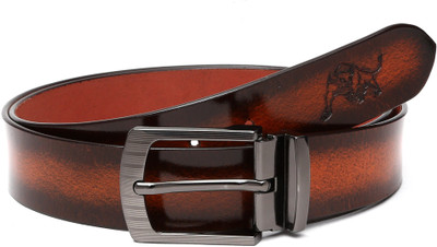 Wild Buff Men Casual Brown Genuine Leather Belt