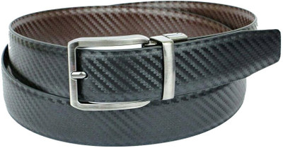 

OODI Men Black Genuine Leather Belt