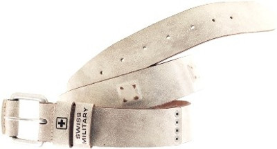 

Swiss Military Men White Genuine Leather Belt