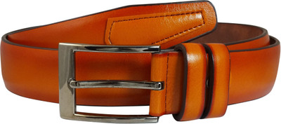

Ammvi Creations Men Casual Brown Canvas Belt, Brown-08