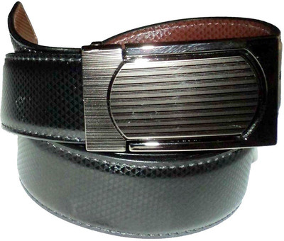 

Mode Boys Casual, Formal Black Genuine Leather Belt, Black-46