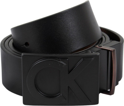 Calvin Klein Men Casual Black Genuine Leather Belt