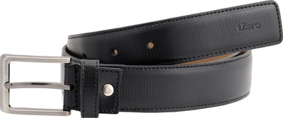 

tZaro Men Formal Black Genuine Leather, Metal Belt