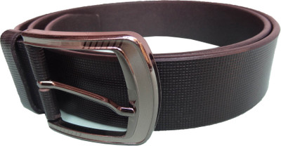 

eXcorio Men Semi-formal Black Genuine Leather Belt, Black;brown