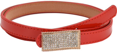 

Tiekart Women Casual Red Synthetic Belt