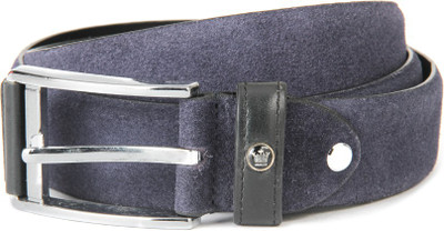 

Louis Philippe Men Blue Genuine Leather Belt, Navyblue
