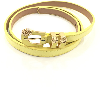 

Sir Michele Women Casual Yellow Artificial Leather Belt