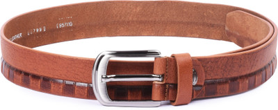 

Buckle Up Men Tan Genuine Leather Belt
