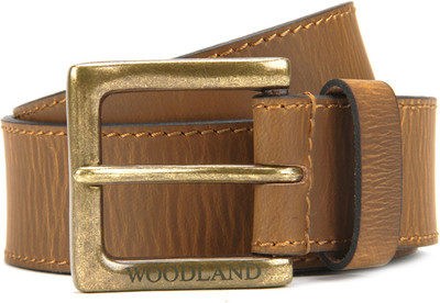 

Woodland Men Tan Metal Belt
