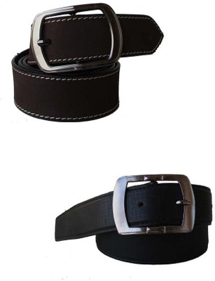 

Klaska Men Casual Brown Genuine Leather Belt