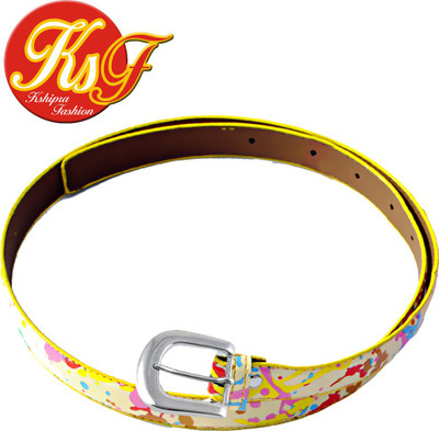 

Kshipra Fashion Girls Casual, Party, Formal, Evening Yellow Artificial Leather Belt