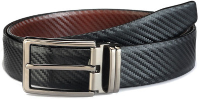 

LEE O Men Formal Black Artificial Leather Reversible Belt