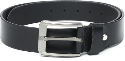 

The Deer Club Men Casual Black Genuine Leather Belt