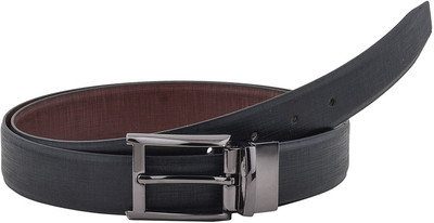 

Brounplus Boys Formal Black Artificial Leather Reversible Belt, Black;brown