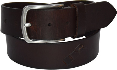 

Pellezari Men Casual Brown Genuine Leather Belt