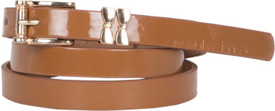 

Calvino Women Casual, Formal Brown Artificial Leather Belt