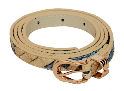 

SRI Women Casual Beige, Blue Artificial Leather Belt