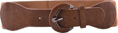 

Buckle Up Women Casual Brown Artificial Leather Belt