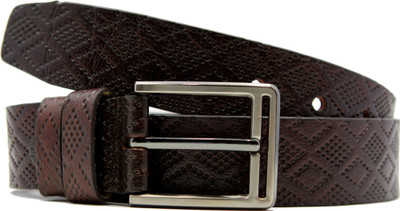 

RAZA Men Casual Brown Genuine Leather Belt, Reddish brown