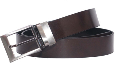 

PRUG Men Formal Brown Genuine Leather Reversible Belt