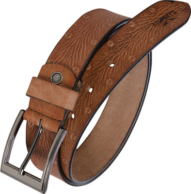 

Vermello Men Casual Brown Genuine Leather Belt