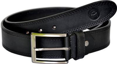 

MOSPL Men Formal Black Genuine Leather Belt