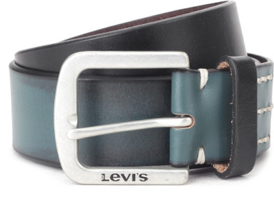 

Levi's Men Black, Green Genuine Leather Belt