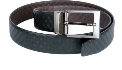 

PRUG Men Formal Black Genuine Leather Reversible Belt