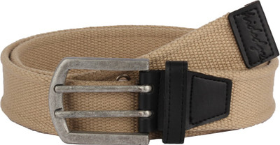 

Hidedge Men Casual Khaki Artificial Leather Belt