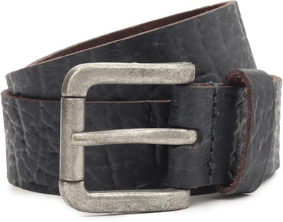 

United Colors of Benetton Men Black Genuine Leather Belt, 901