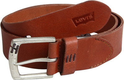 

Levi's Men Casual Brown Genuine Leather, Metal Belt