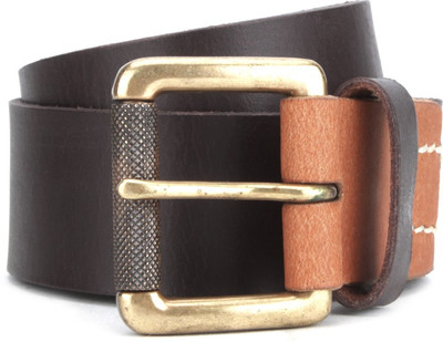 

WAC Men Brown Belt, Dark brown