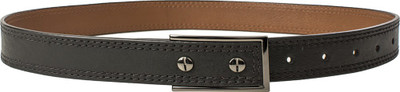 

Hidesign Men Casual Black, Tan Genuine Leather Reversible Belt