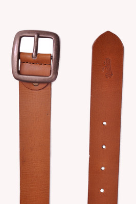 

NEUBUCK Men Tan Genuine Leather Belt, Tan veg