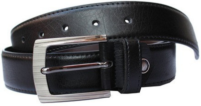 Bacchus Men Formal Black Artificial Leather Belt