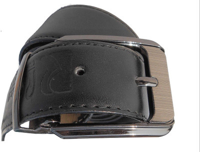 

P&E Men Formal Black Artificial Leather Belt