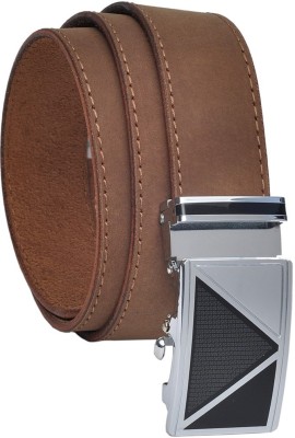 

Hawai Men Casual Tan Genuine Leather Belt, Tan-1