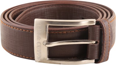 

TIE & CUFFS Men Formal, Party, Casual Brown Genuine Leather Belt